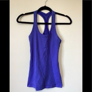 Blue lululemon racer back size 6